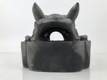 Japanese Clay Oni Demon Kawara Roof Tile Statue Ridge-End Onigawara Ogre ST57