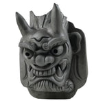 Japanese Clay Oni Demon Kawara Roof Tile Statue Ridge-End Onigawara Ogre ST57