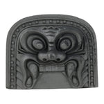 Japanese Clay Oni Demon Kawara Roof Tile Statue Ridge-End Onigawara Ogre ST58