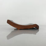 Japanese Clay Roof Tile Small Plate Mamezara Vtg Glazed Kinki Brand Gray PY849