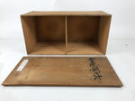 Japanese Copper Brazier Fire Pit 2pc Set Vtg Hibachi Sentoku Wooden Box PX794