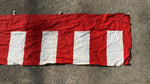 Japanese Decorative Curtain Kohakumaku Vtg Noren Red White Stripes Fabric MK43