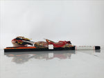 Japanese Decorative Wooden Paddle Hagoita Vtg Geisha Kimono New Years Game JK866