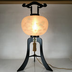 Japanese Electric Gifu Lantern 3 Legs Stand Vtg Obon Autumn Flowers Decor LT109