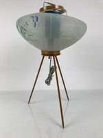 Japanese Electric Gifu Lantern 3 Legs Stand Vtg Obon Flowers Chrysanthemum LT97