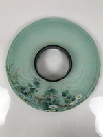 Japanese Electric Gifu Lantern 3 Legs Stand Vtg Obon Flowers Green Decor LT111