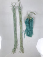 Japanese Electric Gifu Lantern 3 Legs Stand Vtg Obon Green Leaves Decor LT98