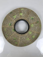 Japanese Electric Gifu Lantern 3 Legs Stand Vtg Obon Green Leaves Decor LT98