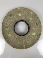 Japanese Electric Gifu Lantern 3 Legs Stand Vtg Obon Green Leaves Decor LT98