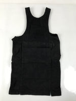 Japanese Firefighter Uniform Apron Haragake Vtg Fire Brigade Matsuri Black MK27