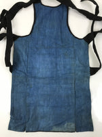 Japanese Firefighter Uniform Apron Haragake Vtg Fire Brigade Matsuri Black MK27