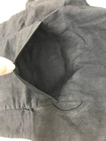 Japanese Firefighter Uniform Apron Haragake Vtg Fire Brigade Matsuri Black MK27