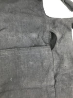 Japanese Firefighter Uniform Apron Haragake Vtg Fire Brigade Matsuri Black MK27