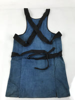 Japanese Firefighter Uniform Apron Haragake Vtg Fire Brigade Matsuri Black MK29