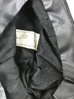 Japanese Firefighter Uniform Hat Vtg Fire Brigade Cap Blue Metal Sakura Pin MK12