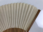 Japanese Folding Fan Sensu Vtg Bamboo Frame 4 Seasons Flowers Color Pink 4D943