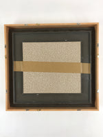 Japanese Framed 3D Quartz Art Vtg Handcrafted Flowers Vase Polished Stone FR5