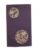 Japanese Gift Envelopes Silk Cover Vtg Purple Kinpu Fukusa Wedding Funeral BA701