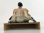 Japanese Girl Festival Court Angry Man Servant Doll Hina Matsuri Wood Silk ID572