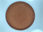 Japanese Glazed Clay Terracotta Plate Sara Vtg Kozara Serving Dish Orange Y381