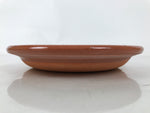 Japanese Glazed Clay Terracotta Plate Sara Vtg Kozara Serving Dish Orange Y383
