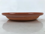 Japanese Glazed Clay Terracotta Plate Sara Vtg Kozara Serving Dish Orange Y383