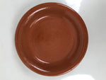 Japanese Glazed Clay Terracotta Plate Sara Vtg Kozara Serving Dish Orange Y383