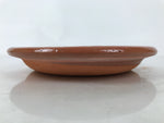 Japanese Glazed Clay Terracotta Plate Sara Vtg Kozara Serving Dish Orange Y384