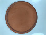 Japanese Glazed Clay Terracotta Plate Sara Vtg Kozara Serving Dish Orange Y384