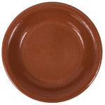 Japanese Glazed Clay Terracotta Plate Sara Vtg Kozara Serving Dish Orange Y385