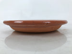 Japanese Glazed Clay Terracotta Plate Sara Vtg Kozara Serving Dish Orange Y386