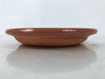 Japanese Glazed Clay Terracotta Plate Sara Vtg Kozara Serving Dish Orange Y386