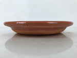 Japanese Glazed Clay Terracotta Plate Sara Vtg Kozara Serving Dish Orange Y386