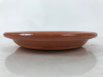 Japanese Glazed Clay Terracotta Plate Sara Vtg Kozara Serving Dish Orange Y387