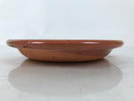 Japanese Glazed Clay Terracotta Plate Sara Vtg Kozara Serving Dish Orange Y387