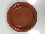 Japanese Glazed Clay Terracotta Plate Sara Vtg Kozara Serving Dish Orange Y387