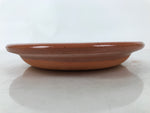 Japanese Glazed Clay Terracotta Plate Sara Vtg Kozara Serving Dish Orange Y388