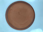 Japanese Glazed Clay Terracotta Plate Sara Vtg Kozara Serving Dish Orange Y388
