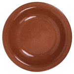 Japanese Glazed Clay Terracotta Small Plate Kozara Vtg Serving Dish Orange Y389