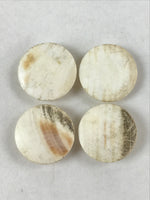 Japanese Go Stone Goishi Game Pieces Vtg Black Plastic Bowls Shell Stone GO85