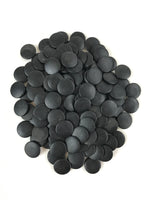 Japanese Go Stone Goishi Game Pieces Vtg Black Plastic Bowls Shell Stone GO85