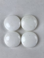 Japanese Go Stone Goishi Game Pieces Vtg Igo Brown Wooden Bowls Glass GO88