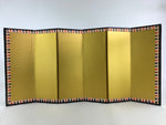 Japanese Gold Folding Screen Byobu Panel Vtg Hina Doll Miniature Furniture ID511