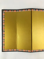 Japanese Gold Folding Screen Byobu Panel Vtg Hina Doll Miniature Furniture ID511