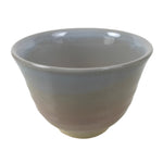 Japanese Hagi Ware Ceramic Yunomi Teacup Vtg Pottery Pink Gray Yakimono TC555