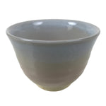 Japanese Hagi Ware Ceramic Yunomi Teacup Vtg Pottery Pink Gray Yakimono TC558