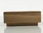 Japanese Handcarved Soramame Beans Obidome Vtg Netsuke Boxwood Brown Boxed SP2