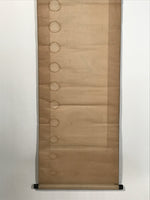 Japanese Hanging Scroll Kakejiku Vtg Calligraphy Chicken Black Ink Green KJ172