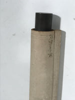 Japanese Hanging Scroll Kakejiku Vtg Man Sitting Mountains Landscape Black KJ193