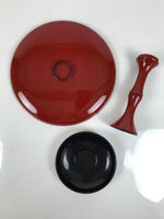 Japanese Hina Doll Accessory Offering Stand Vtg Takatsuki Red Ohinasama ID684